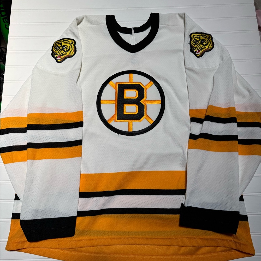 Vintage CCM air knit Boston Bruins Hockey Jersey